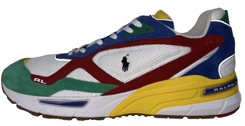 Polo Ralph Lauren Mens Size 15 Sneaker Shoes Trackstr 275 Multicolor Casual New